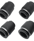 20 Piece Pro Grade Pneumatic Cap Style Push To Connect Fittings For 1/4 5/16 3/8 And 1/2 Inch Tubing Durable PBT Body