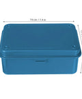 Kickass Vintage Iron Tool Box With Secure Locking Lid And Snappy Quick Access Compartments For Home Mechanic And Car Garage with measurements