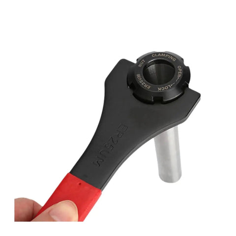 Heavy Duty ER Collet Spanner Wrench For ER16 ER20ER30ER40Chuck Nut Holder With Precision Grip for CNC milling in hand.