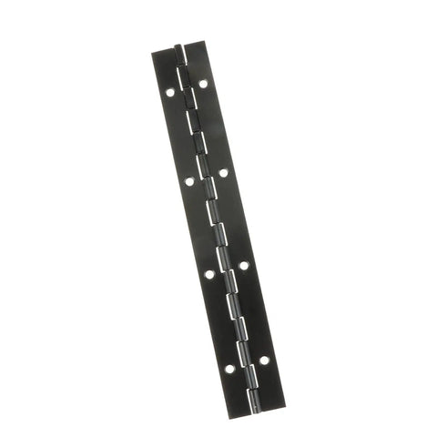 Heavy Duty Stainless Steel Continuous Piano Hinge For Doors And Cabinets, Black Finish, Boat Style, 200x30x1mm