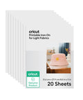 Heat Transfer Paper For Light Tees 20 Sheets 8.5x11 Printable HTV Iron On For Inkjet Printers package front view