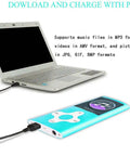 Ultra Slim 1.8 Inch MP3 Player With 16GB Micro SD Card connected to a laptop, showing data transfer capability