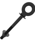 Eyebolt Suspension Kit Built Beefy For Heavy Duty Lifting And Towing, USA Made, Drop Forged For Real Toughness, Eye Nuts And Bolts Rated At 5:1 Yield, Precision Craft For Safe, Predictable Performance, black drop-forged eye bolt with nut