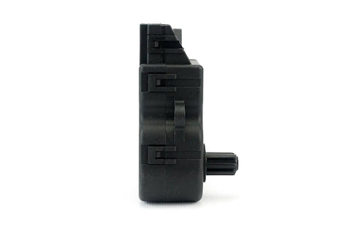 Side view of Air Blend Door Actuator Replaces 604-252 YH1933 DL3Z-19E616-A For Ford And Lincoln, black plastic component