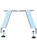 Adjustable Iron Table Leg For Desk Height Increase And Ergonomic Setup, compact heightening with angled support for workspaces