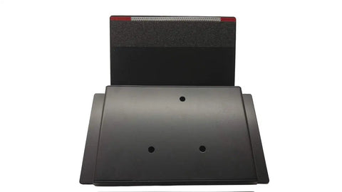 Front view of Dual Platform Brake Pedal Set For Instructors And Students Passenger Side Brake For Drivers Ed Training Drillless Design