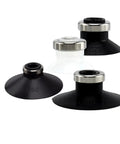 Heavy Duty Gray Ribbed Vacuum Suction Cup Nozzle For Pneumatic Manipulator Gripper Compatible With ZP 10 13 16 20 32 40 50 Series.