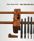 Adjustable Wooden Hand Plane With Double Handle Rabbet Scraper And Five Razor Sharp High Speed Steel Blades for precise wood trimming