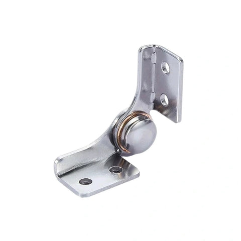 Smooth Opening 304 Stainless Steel Torque Hinge 2.0 With Adjustable Damping Flip Hinge For Cabinets Doors Windows Tables Wardrobes And Boxes 0 To 90 Degree Stop Left And Right Pair Silver side view