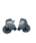 Heavy Duty Ride Upgrade Direct Swap Smooth Rolling Left And Right Drive Wheels For Robot Vacuum Cleaners Universal Replacement Module compatible with Roidmi Eve Plus Black.