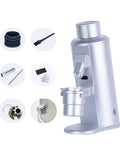 Electric Single Dose Coffee Grinder Kicks It Up Notch With Plasma Anti Static Magic And 63 Mm Conical Burrs For Zero Retention. Silver design.
