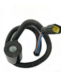 Heavy Duty Hydraulic Proportional Solenoid Valve With Straight Shooting 12V Coil, featuring dual plugs and flexible wiring for excavator systems.