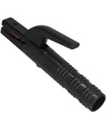 Dope 300A Welding Copper Electrode Clamp With Thick Abs Handle Super Conductive Electrician Holder Perfect For Hot Machine Mods, side view of black grip.