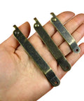 Antique Bronze Folding Lid Stay Hinges Go To Soft Close Chest Hinges 270 Degree 2 Pack Durable 6.77 x 3.82 x 0.43 Inches in hand