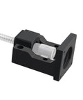 NEMA 23 motor mounting bracket, black steel, for 57mm NEMA 23 motor and 16mm ball screw