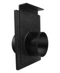Badass Heavy Duty 2.5 Inch Dust Collection Blast Gate With Killer Airflow Control Design Secure Hose Connector For Shop Vacuum Systems And Woodworking Jobs That Hit Different On Point in black material.