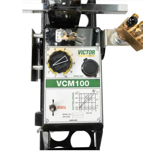 Control panel of Pro Level Portable Oxy Fuel Track Cutting Machine Kit With Variable Feed Speed and Built In Torch.