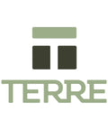 Logo with two green squares and text 'TERRE' below, on a white background