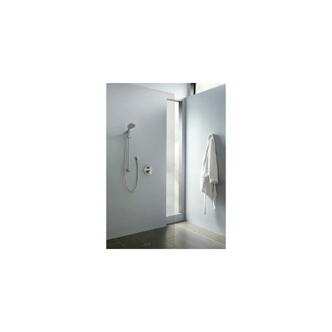 Shower room featuring IBox Universal Plus Shower Rough In With Service Stops Three Quarter Inch and showerhead