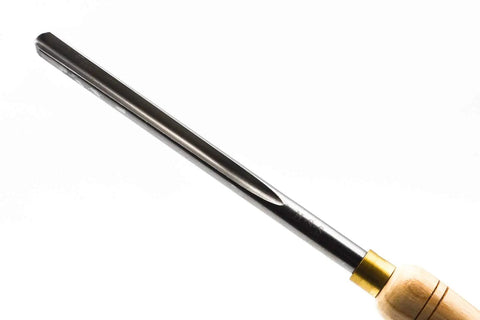 Rock Solid 5/8 Inch Bowl Gouge Woodturning Lathe Chisel featuring M2 high speed steel blade and hardwood handle.