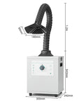 Smooth Operator Welding Fume Extractor Packed With A 150W Pure Copper Motor pulling 258 Cubic Meters Hour Suction, with hose and control panel.