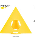 Premium Solid Gold 36 Piece Painters Pyramid Stands For Cabinet Doors And Furniture Risers Mini cone tripod, yellow triangle, 6cm size.