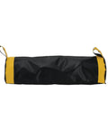 Hardcore Heavy Duty Vinyl Dock Seal Draft Blocker 36 Inch Wide Black with yellow handle accents for easy transport.
