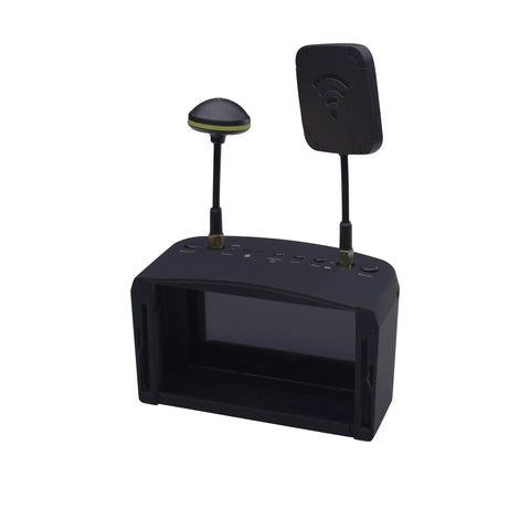 All In One FPV Goggles With DVR And Real Time Video, 5.8G 40CH, 5 Inch Screen, Built In Antenna And Battery displayed