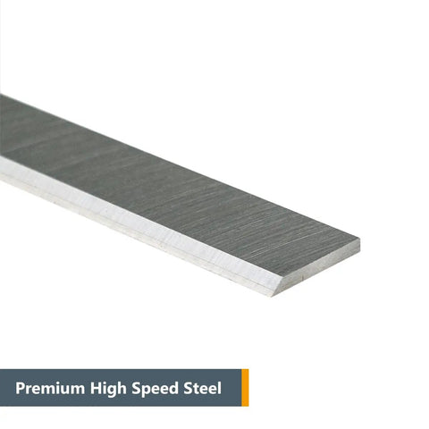 Close-up of 15 Inch Planer Blades For Delta DC 380 Series Planers Replacement Knives Set Of 3 showing sharp HSS edge