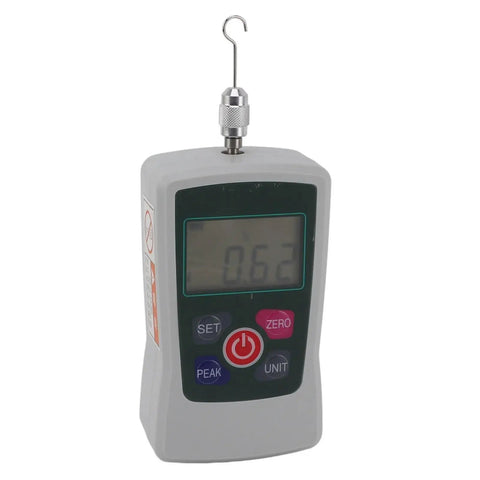 Pocket Size Digital Force Gauge 1N To 10N Push Pull Tester With Aluminum Alloy Build Built In Sensor And Plus Or Minus One Accuracy Handy Tension And Compression Meter For Workshops Labs And DIY Projects, front view