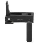 Desktop Quick Acting Holdfast Clamp Woodworking Bench Station With Hella Strong Grip Three Gear Locking System Router Hold Down Clip Solid Heavy Duty Build 20mm close-up view of aluminum clamp with ergonomic handle for woodworking use