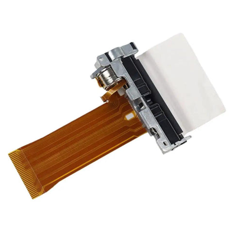 Top Shelf 58mm Thermal Print Head PT487F Direct OEM Replacement For 2 Inch Cash Register Printer side view with flex cable.