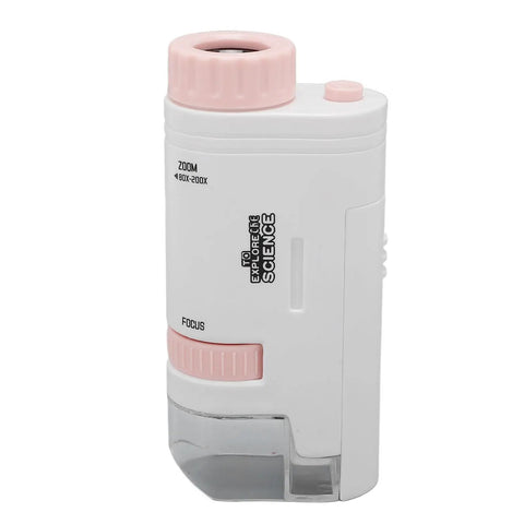 Hands On Portable Microscope With High Power Lens For Checking Out Fine Structures And Cells, Kid Friendly, Lightweight Durable ABS Build