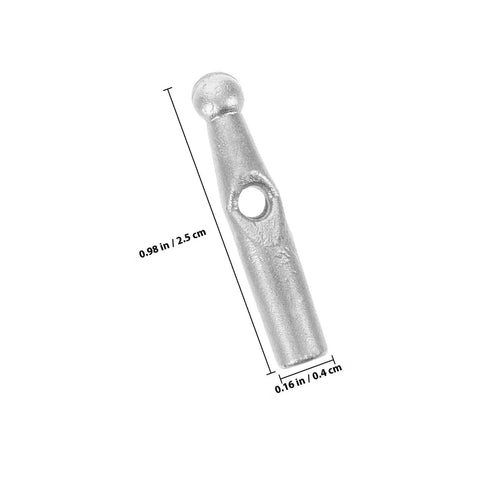 10 Piece Tough As Nails Plastic Umbrella Tail Beads For Easy Rain Gear Repair And Replacement Slick Fit End Caps, 2.5 cm long.