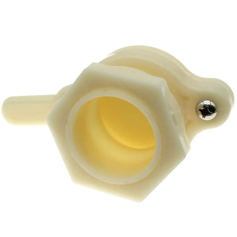Heavy Duty Nylon Honey Gate Valve For Extractors And Buckets With Double Gaskets Wing Nut Beekeeping Tap For Jars And Open Lids Leakproof White