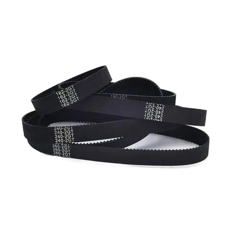 10mm Wide Timing Belt GT2 2GT 340 Length for CNC Machines and 3D Printers shown coiled, compatible with lengths 244 to 640 mm