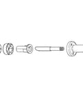 Single-Handle Faucet Cartridge Repair Kit For Bradley Cole Kohler Leaks, BR-1 Compatible, diagram of parts layout