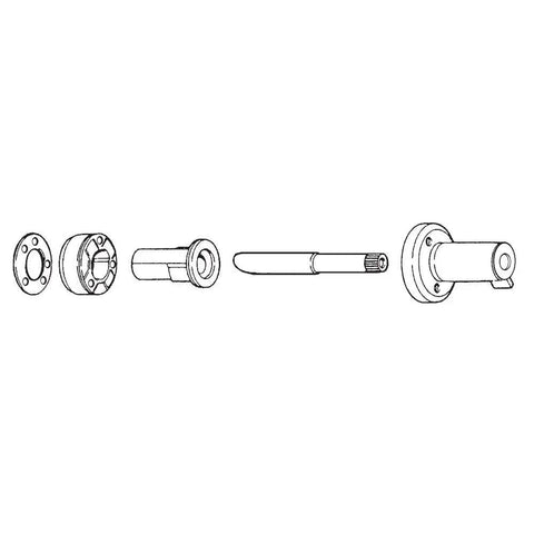 Single-Handle Faucet Cartridge Repair Kit For Bradley Cole Kohler Leaks, BR-1 Compatible, diagram of parts layout