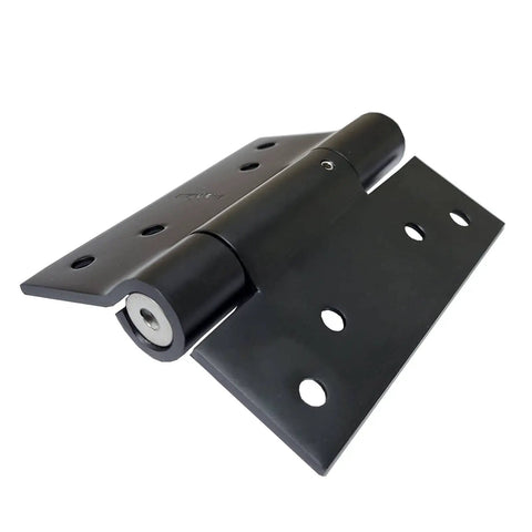 Beefy Three Millimeter Thick Self Closing Heavy Duty Stainless Steel Door Hinges Pack Of 3 Black 4 Inch Commercial Grade Spring Hinge
