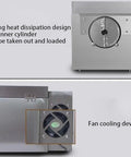 Heavy Duty Electric Nut Roaster For Coffee Beans And Peanuts, Solid Stainless Steel Heating Tubes, inner cylinder and fan cooling device design.