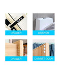 Clear Adhesive Bumper Pads 8mm Wide 4mm Thick Hemispherical Self Adhesive Silicone Furniture Protectors on drawers and cabinet doors