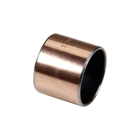 Rock Solid 1Pc Sleeve Bearing 32MM ID X 36MM OD X 30MM Length Oilless Bushing Carbon Steel Base With Sintered Bronze Layer, side view.