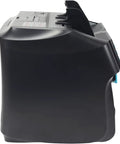 Side view of Heavy Duty Dual Pocket Money Counter Machine And Certified Fake Bill Detector with smooth design for easy handling.