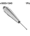 M2-threaded carbide CMM probe with 0.5mm ball tip and conical stem