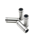 Four Pack 8x15x45mm Linear Motion Bearings LM8LUU ABEC 7 Long Type Steel For Smooth Precision Movement Low Noise Operation High Temperature Tolerance Up To 105C Great for CNC Machining 3D Printers And Robotics silver linear bearings