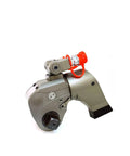No Nonsense Badass Hydraulic Torque Wrench With 1 Inch Square Drive, silver aluminum housing, designed for heavy industrial tasks.