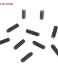 Deadset Strong M3 Hex Socket Spring Ball Plungers, 20 Piece Carbon Steel Fastener Set With Durable Black Oxide Finish For Heavy Duty Industrial Positioning And Secure Machine Locking, M3×12mm black oxide screws.