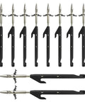 Beefed Up Fishing Darts For Slingshots Package D With Barbed Tips 10 Dart Set displayed horizontally