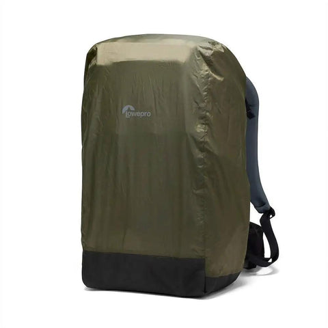 Pro Trekker BP 650 AW II Outdoor Camera Backpack With Weatherproof Cover and Recycled Fabric, black and dark grey, rear view