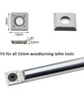 Amazon 15mm square carbide insert for woodturning, 15×15×2.5mm, 30° angle, 10 pcs for lathe tools